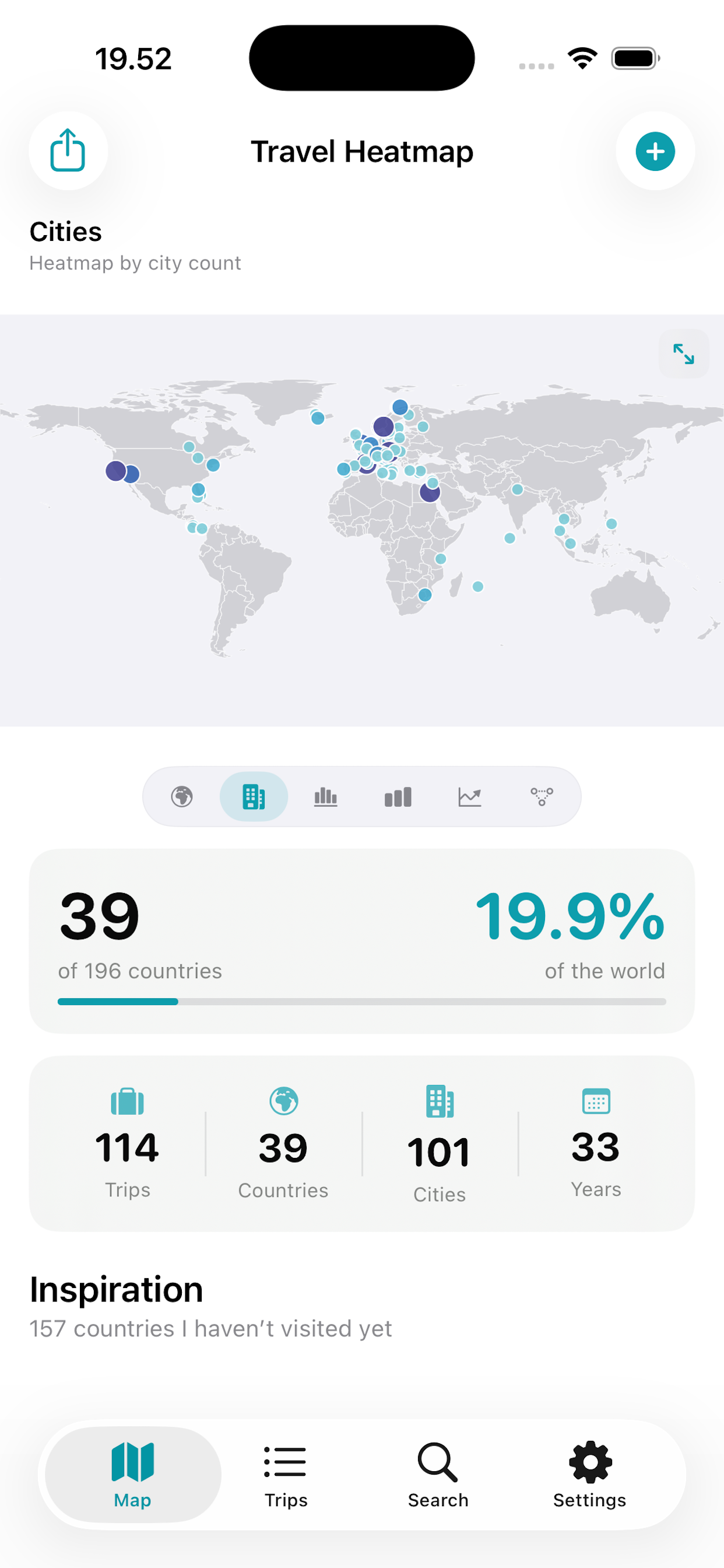 Cities map